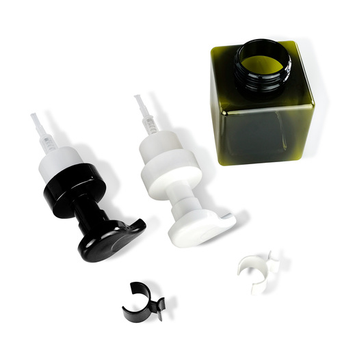 【250ml square PET hand soap foam bottle foaming bottle facial mousse bottle square blowing bottle