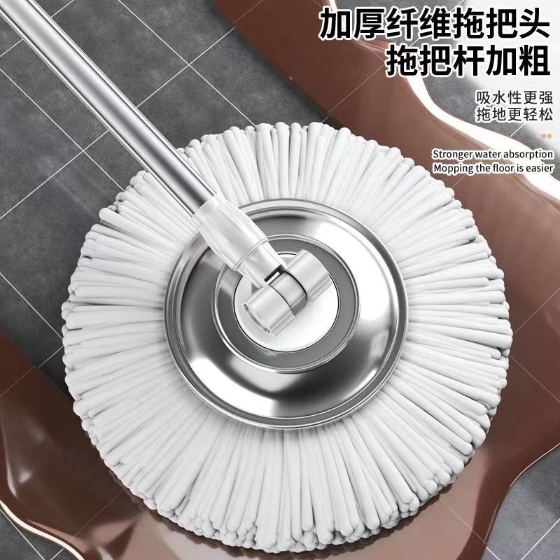 优品旋转拖把杆单杆拖地干湿两用加厚旋转式脱水中国大陆独物|undefined