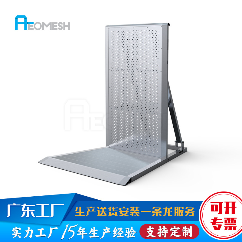 艾网 工厂直供 铝合金 演唱会 舞台 防爆栏 正22.5°拐角款