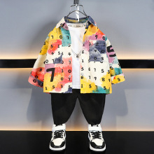 男童春装衬衫外套2025春秋季新款儿童炸街痞帅男孩长袖炸街衬衣潮