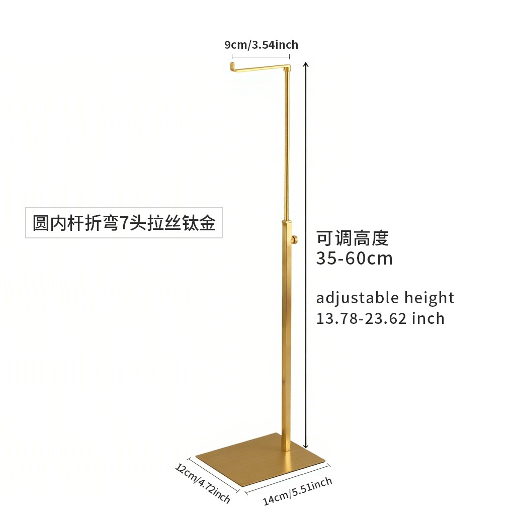 Круглый внутренний стержень с 7 головками, матовый титан