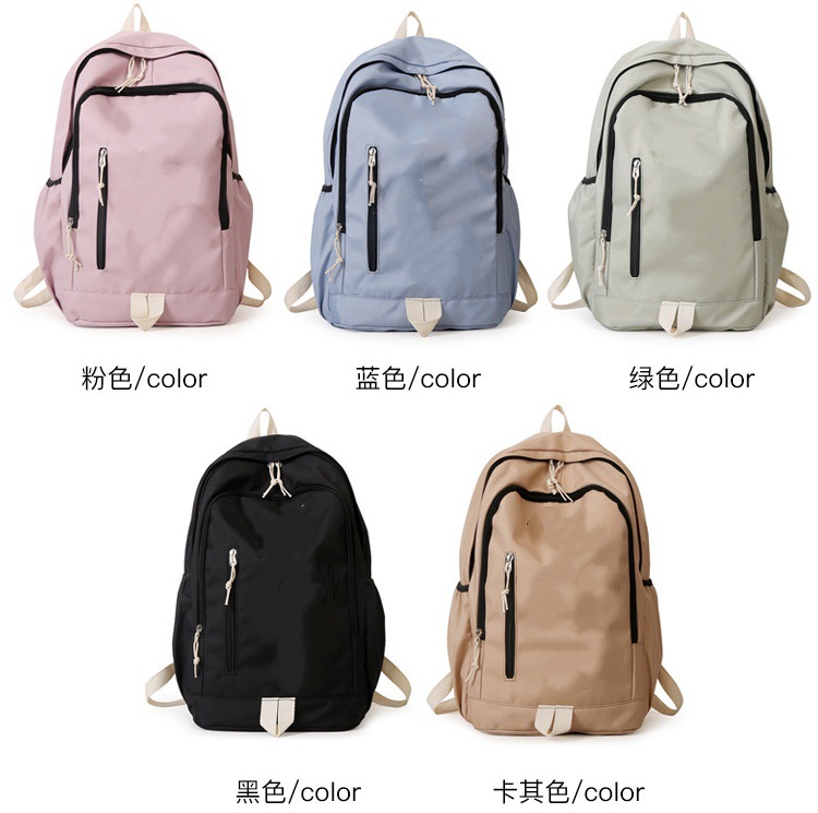 European and American Simple Casual Trendy Couple Backpacks, Lightweight Large-Capacity Backpacks for Middle and High School Students, Cross-Border Backpacks for Women