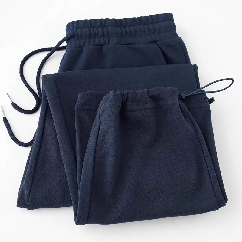 280g Heavyweight Navy Blue Reversible Jogger Sweatpants Men Dark Blue American Style Loose Sports Casual Pants Women Spring Summer 280g Heavyweight Navy Blue Reversible Jogger Sweatpants Men Dark Blue American Style Loose Sports Casual Pants Women Spring Summer