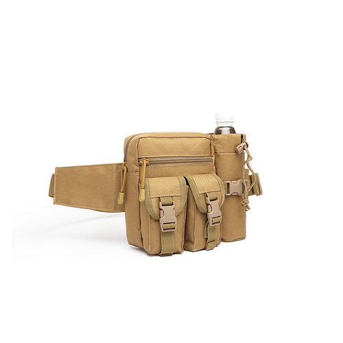 Outdoor running bag, military fan tactical water bottle bag, functional phone bag, hiking and cycling bag, wilderness bag for men