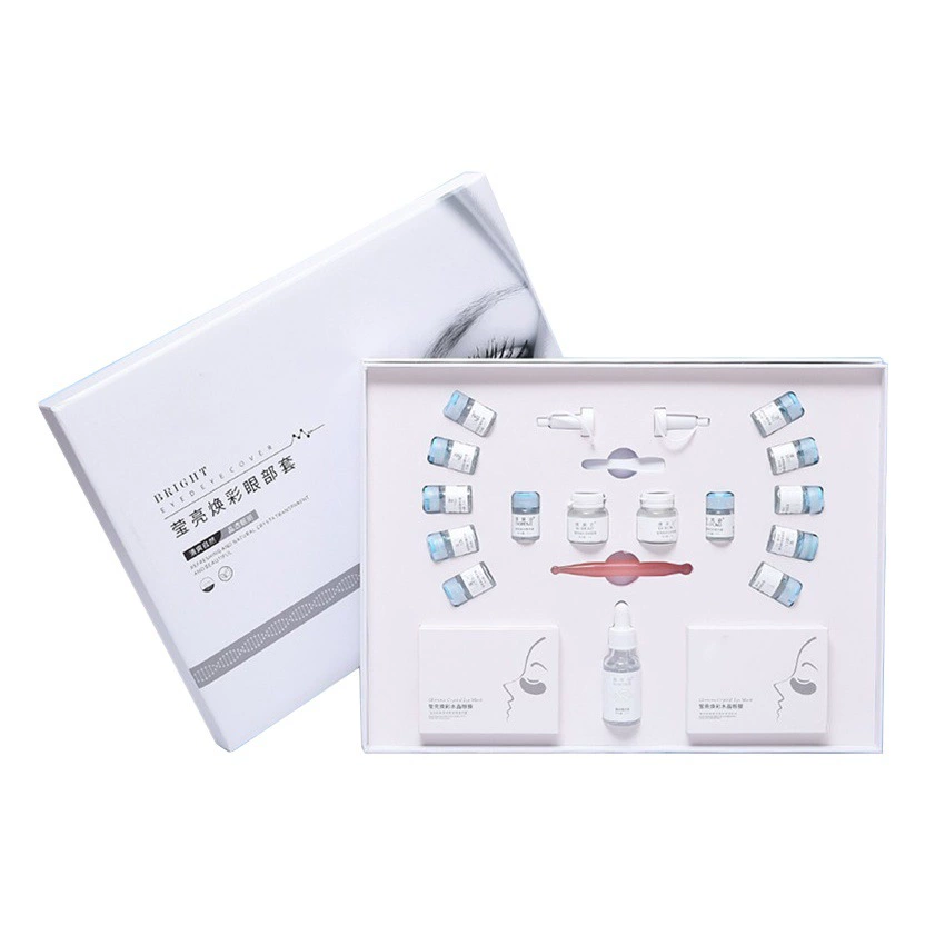 Набор для ухода за кожей вокруг глаз в коробке для салонов красоты, специально разработанный для ухода за глазами, устраняет мелкие морщины, уменьшает темные круги и подтягивает кожу.