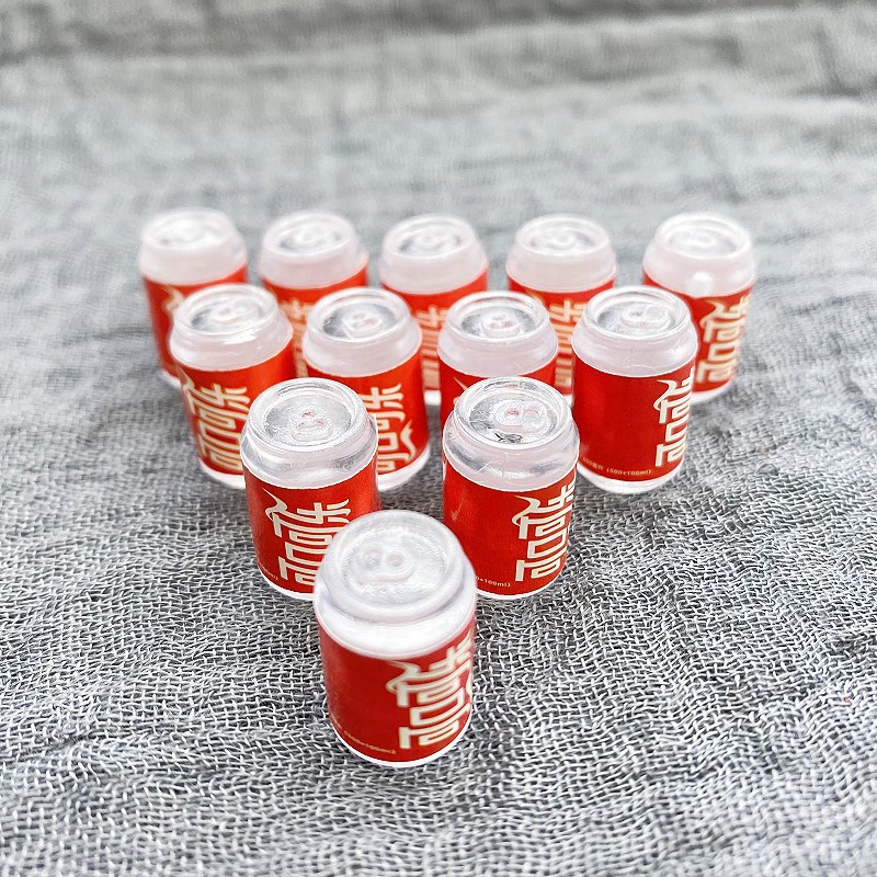 Dollhouse кукольный домик мини-кока-кола банка с газировкой банка миниатюрная игра сцена diy ручной работы