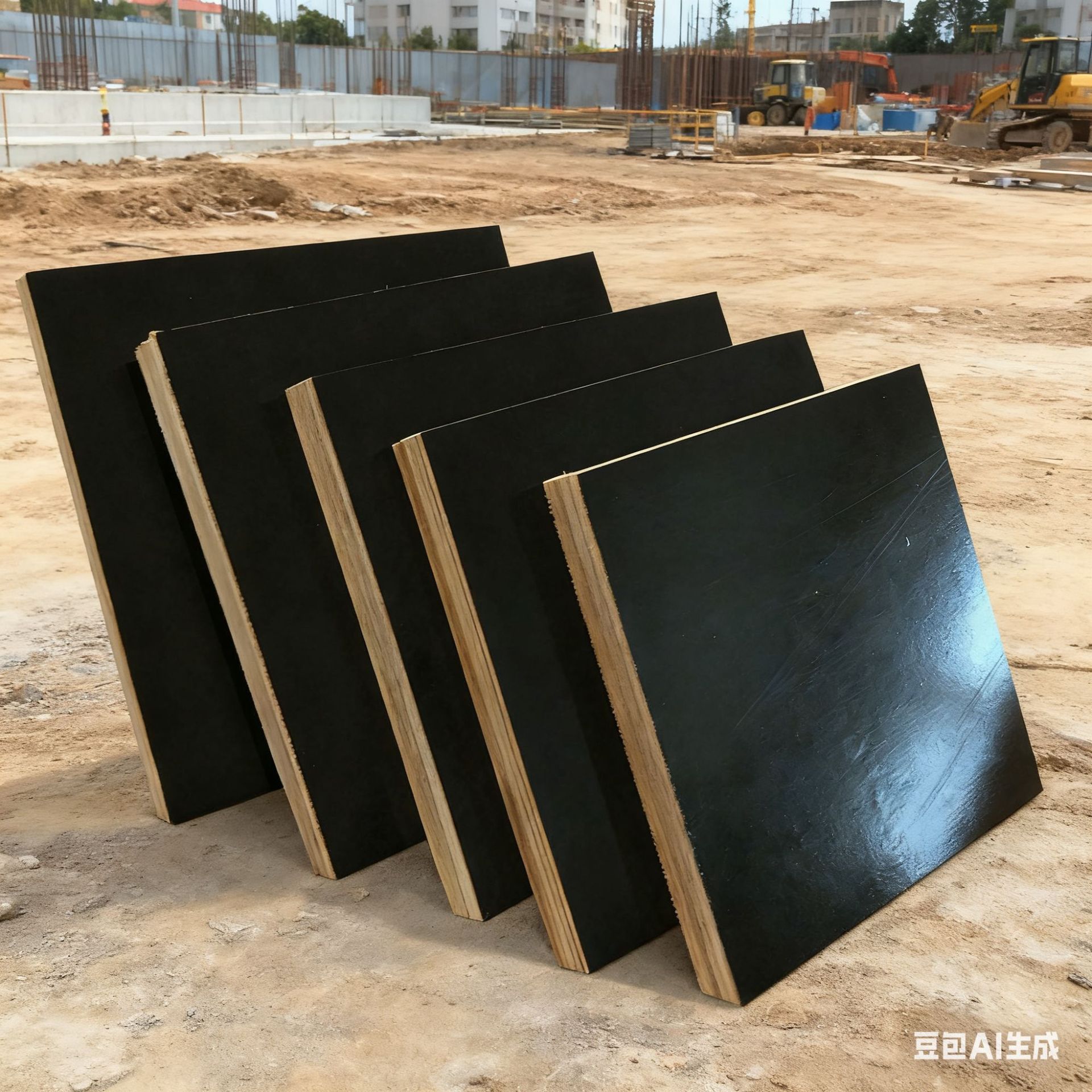 批发模板清水覆膜板工地支撑模板木板河北厂家直供杨木黑板