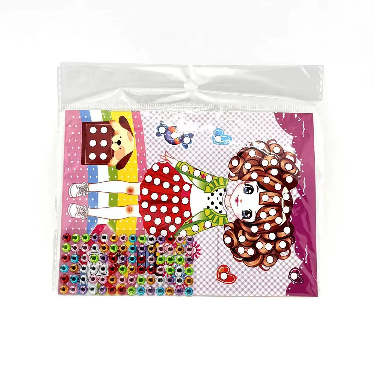 3D EVA Diamond Sticker Kit, детская акриловая бусина, 13×18 см карта