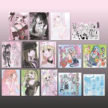 新款domi明信片天使恶魔双面明信片diy装饰素材ins手帐礼物