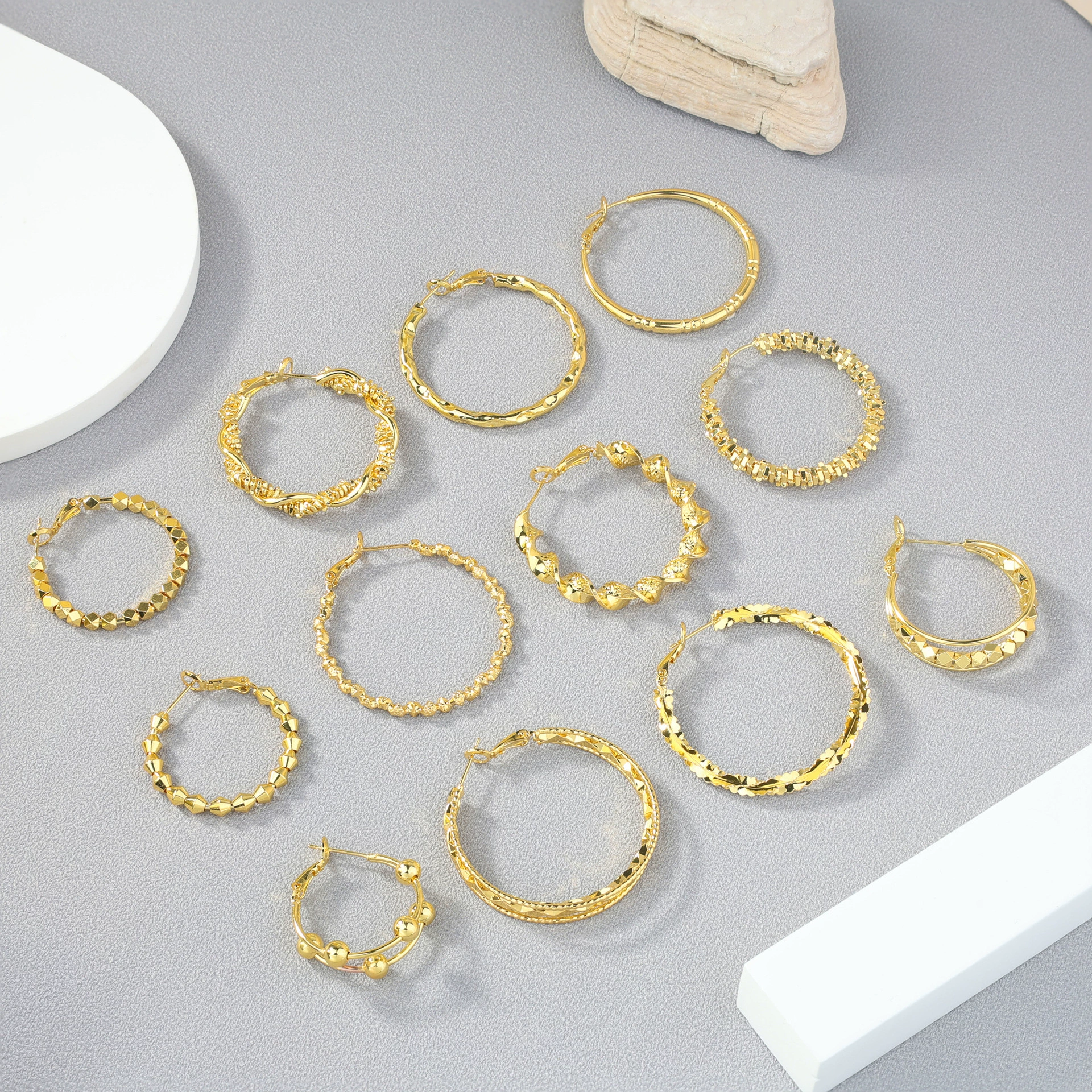 Серьги с косичкой, серебряный штифт, 1 пара, европейский стиль, высокое качество, 18 карат