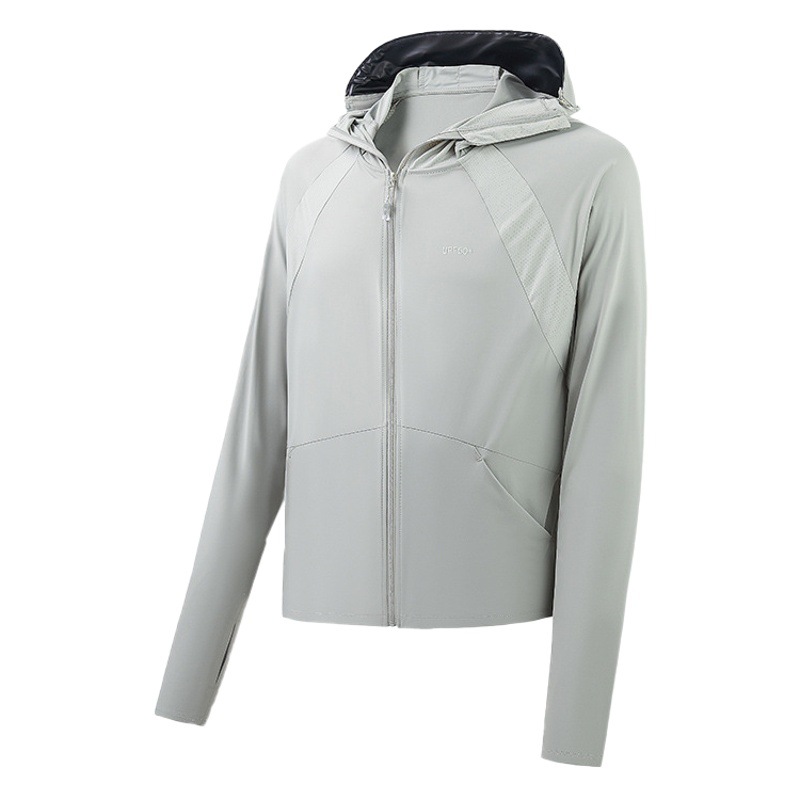 2025 Ice Silk Sun Protection Clothing Summer Thin Anti-UV Riding Sun Protection Shirt Men's and Women's Hooded Sun Protection Clothing Fishing Clothing