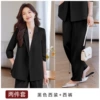 Classic suit jacket, black trousers