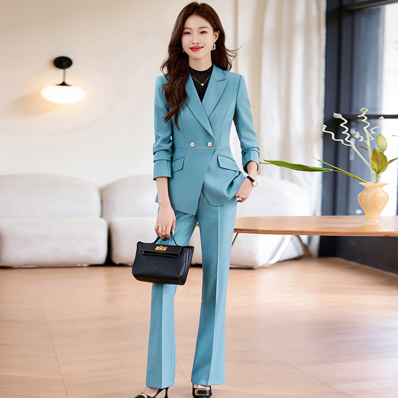 high quality suit Casual Women's Trousers Two-Piece Set Elegant Women's Office Commuter Jacket & Tuxedo Set