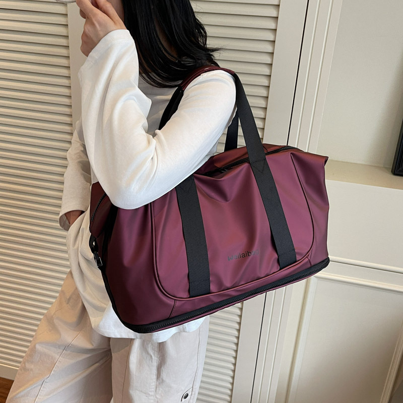 Cross-Border Large-Capacity Travel Bag for Women, Short-Distance Travel Handbag, Men's Clothing Luggage Bag, Sports Fitness Bag