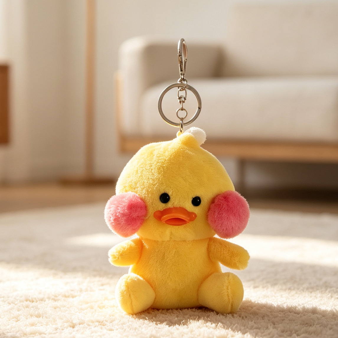 Lindo pollo de peluche bolsa colgante decoración colgante de felpa muñeca Regalo de Cumpleaños muñeca de peluche al por mayor