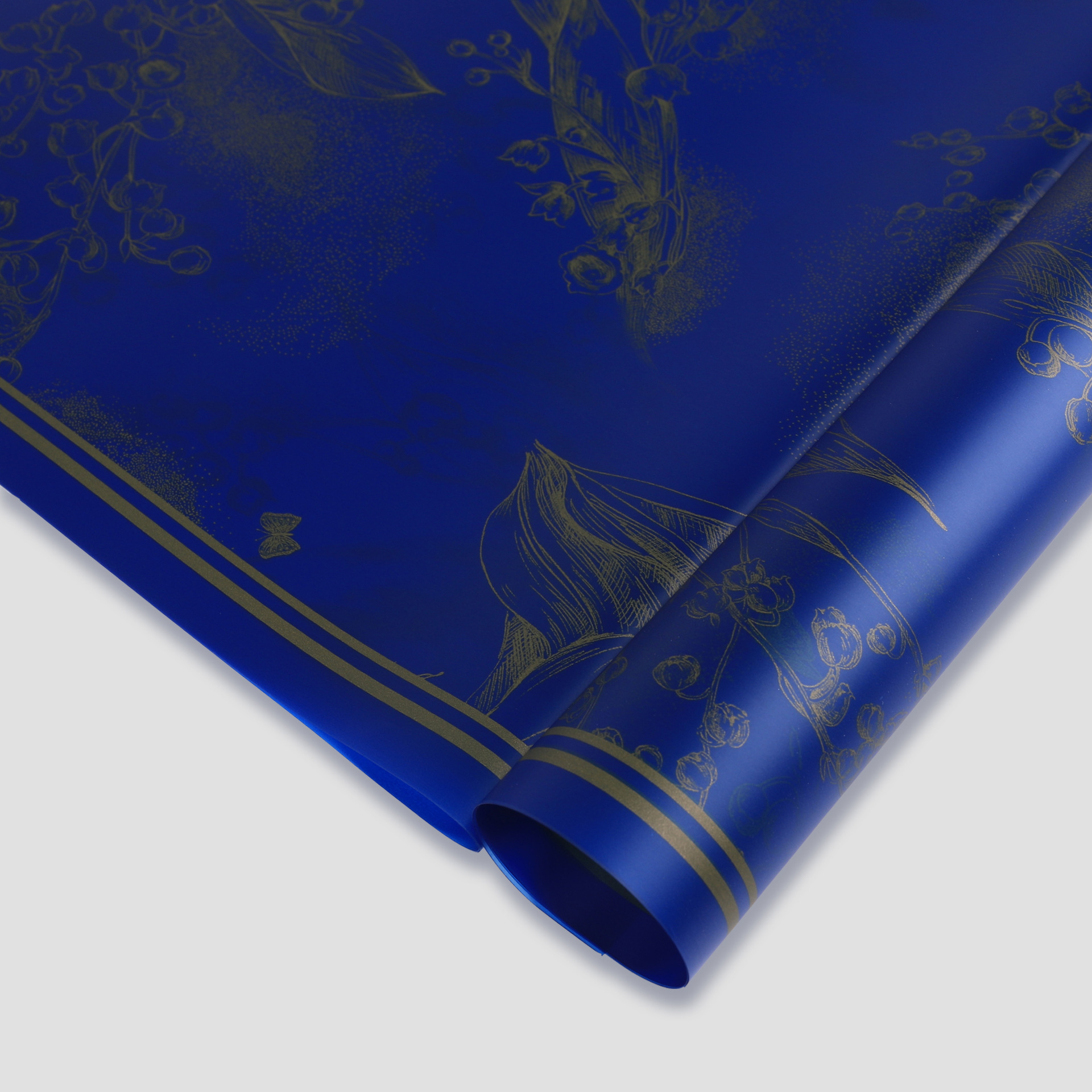 11 dorado azul; 56cm / 20 hojas