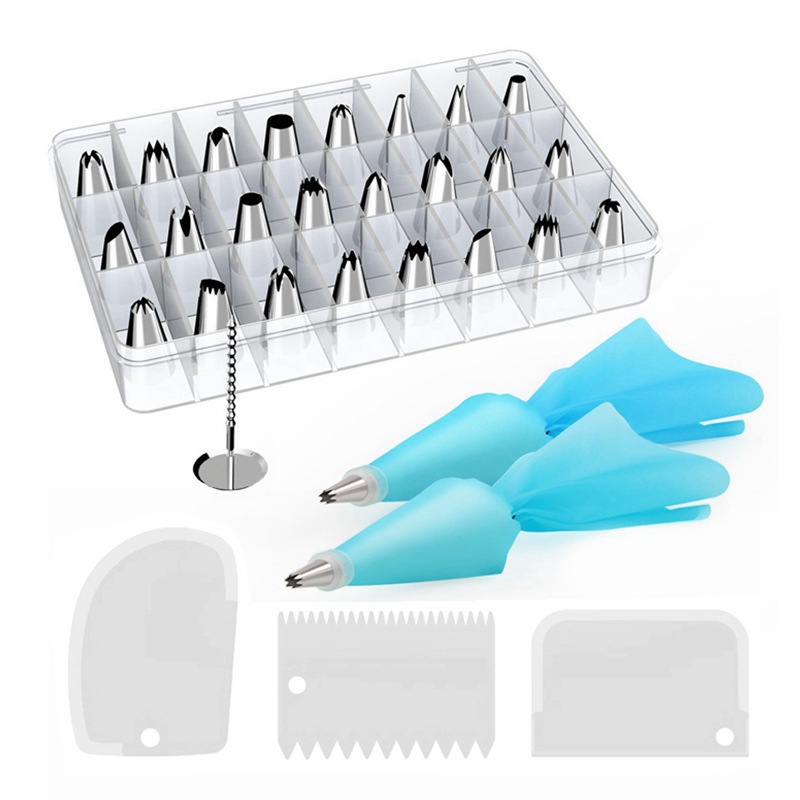 33개 세트 화이트 스크레이퍼