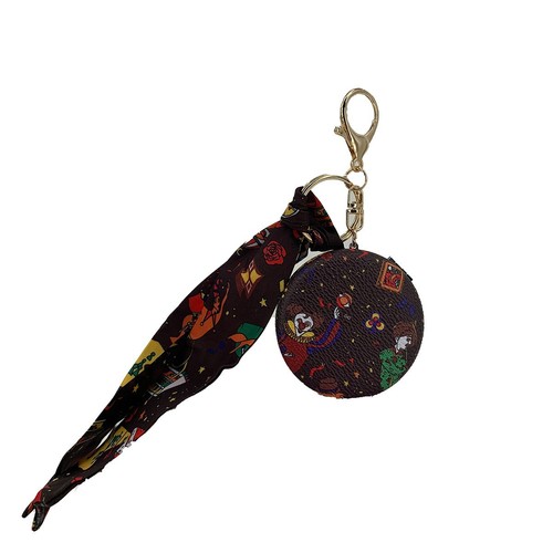 Keychain Portable Elderly Leather Mirror Double-Sided Bag Accessory Small Gift Cross-Border Fashion Influencer