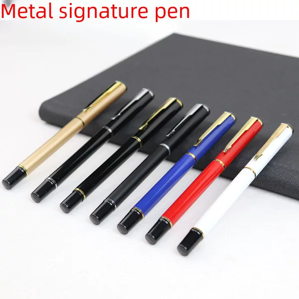 Fast shipping metal signature pen multi-color business gift ballpoint pen training class advertising pen support making logo