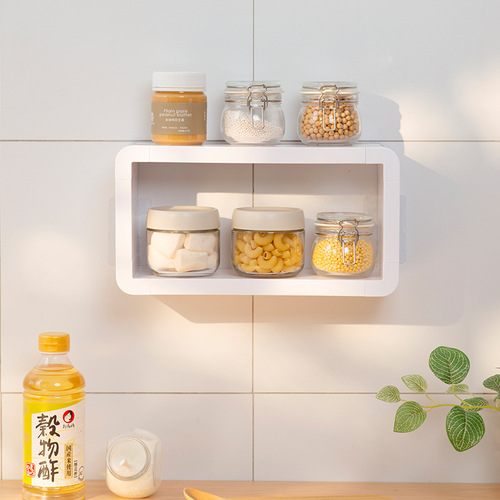 Bathroom storage rack, bathroom wall hanging rack, bathroom shelf storage layer board, waterproof multi-layer combination organizer