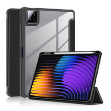 Xiaomipad711寸三折亚克力平板保护套带笔槽防摔保护壳仿皮皮套