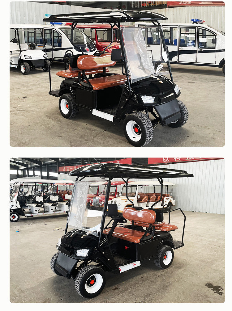 Foreign trade export electric golf cart tourist scenic spot homestay hotel tour self-driving reception ferry sightseeing bus