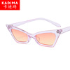 Fashionable comfortable sunglasses, brand trend glasses solar-powered, European style, cat's eye, simple and elegant design