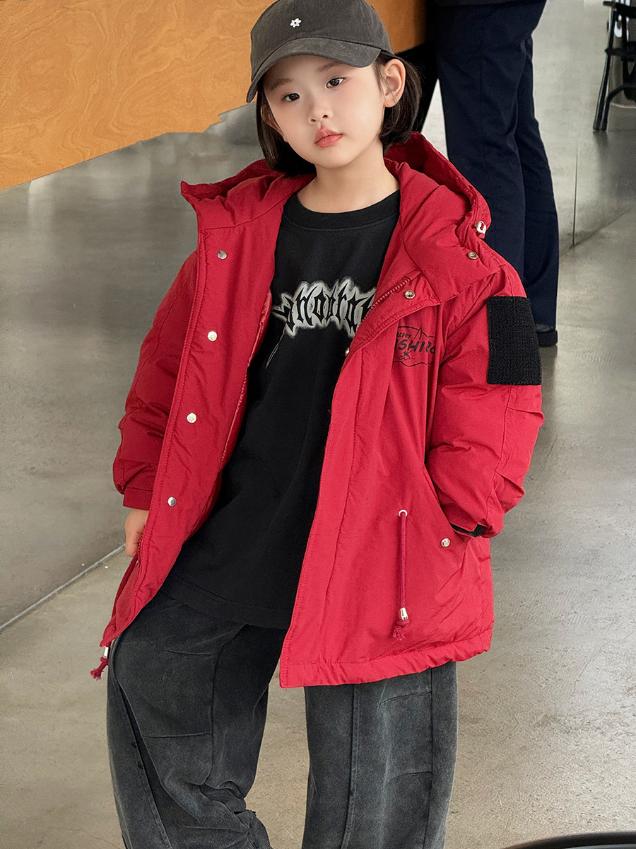 Ropa de frío para niños otoño y invierno caliente ropa infantil de plum al aire libre abrigo abrigo comercio exterior al por mayor