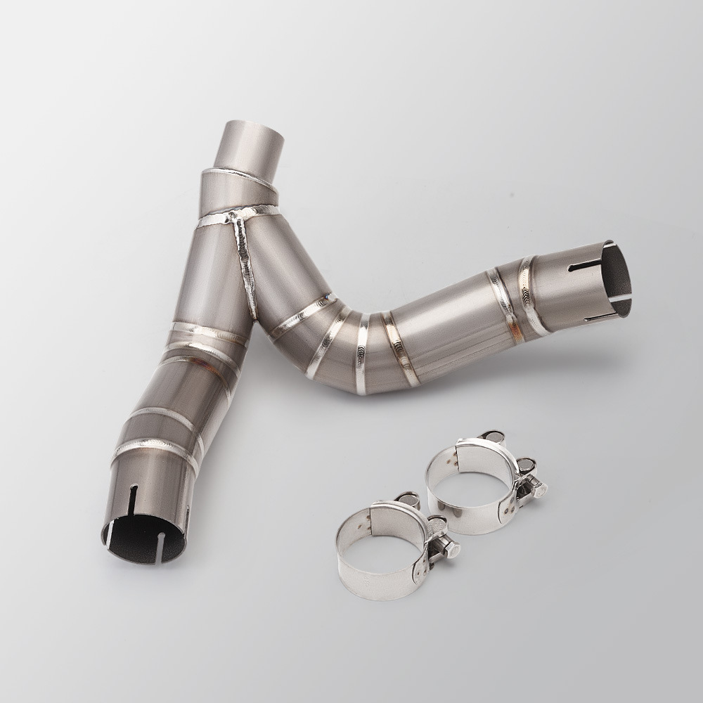 Suitable for Motorcycle Monster 950 Modification, Monster 937 Titanium Alloy Drum-Less Mid-Section Exhaust Pipe, 2021-2024