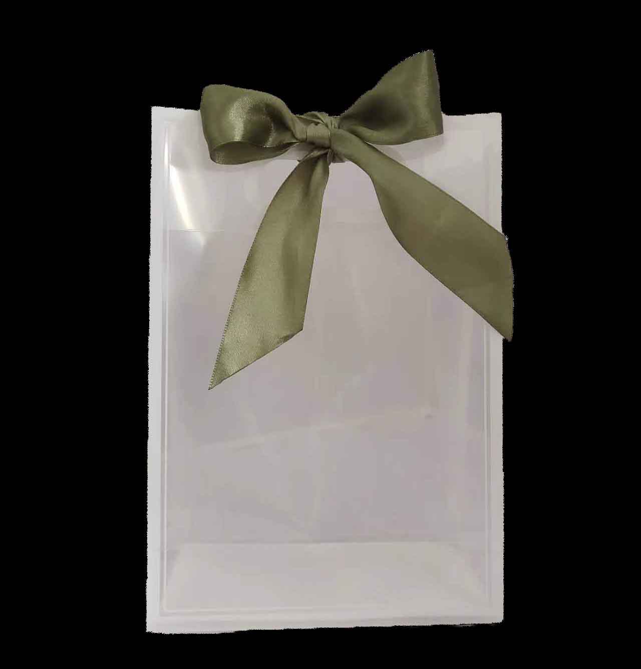 Blanco + cinta verde; PP; 15 * 8 * 24cm