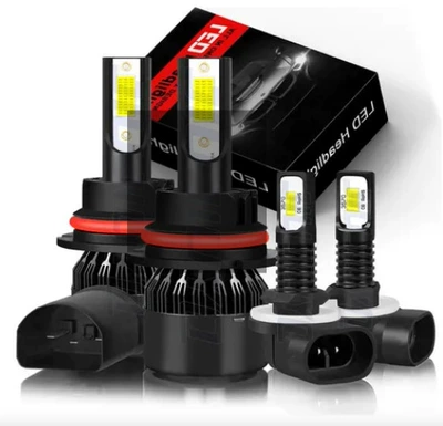 Ön faralar Headlight Set, Front Headlights - c6-black-9004-2-pcs-fog-lamp-880-2-pcs