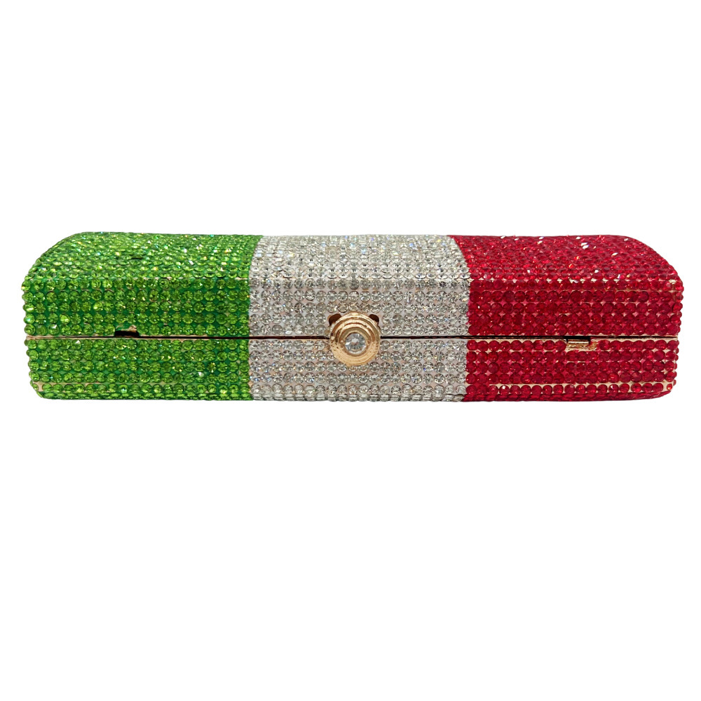 Bolso de piedra, bolso de cena con diamantes italianos, vestido de fiesta europeo y americano, bolso de mano de diamantes ligeros.