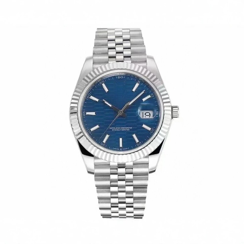 Fully Automatic Mechanical Men's Watch with Date Display, Automatic Mechanical Movement, Oyster Steel Band, Men's Model with Diamond Face