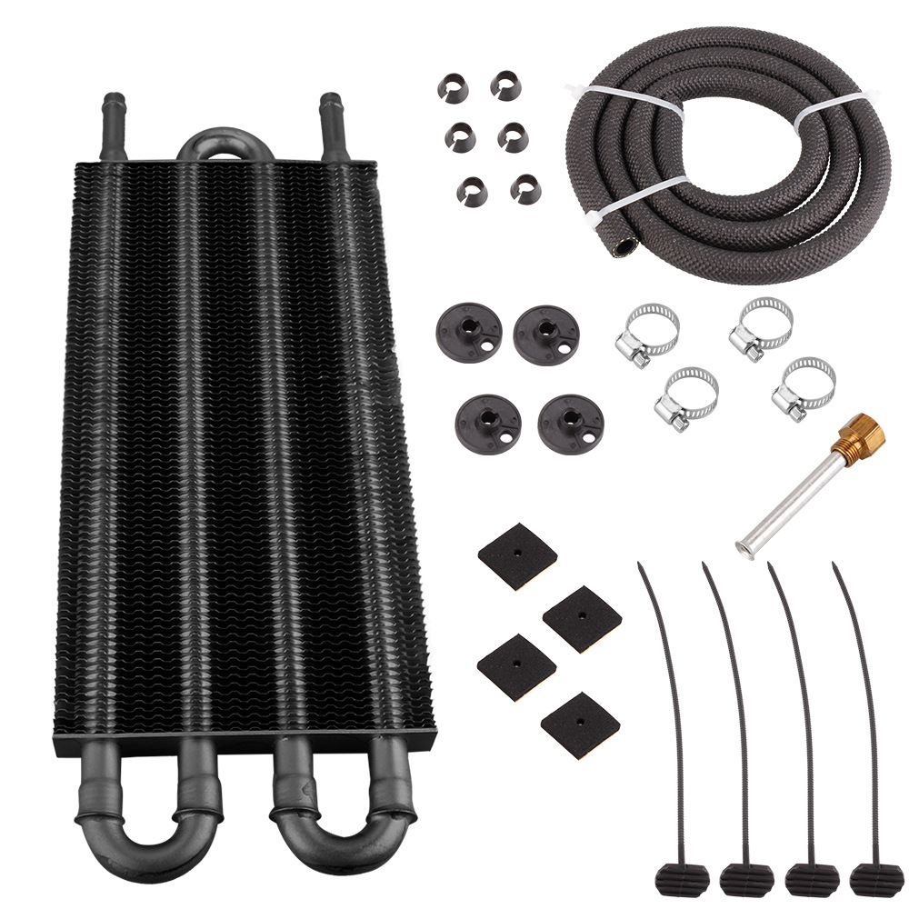 Piezas de modificación de automóviles, tubo de aire acondicionado de automóvil, condensador de cinturón, radiador refrigerado por aceite tipo tubo de fila, 4 filas, 6 filas, 8 filas