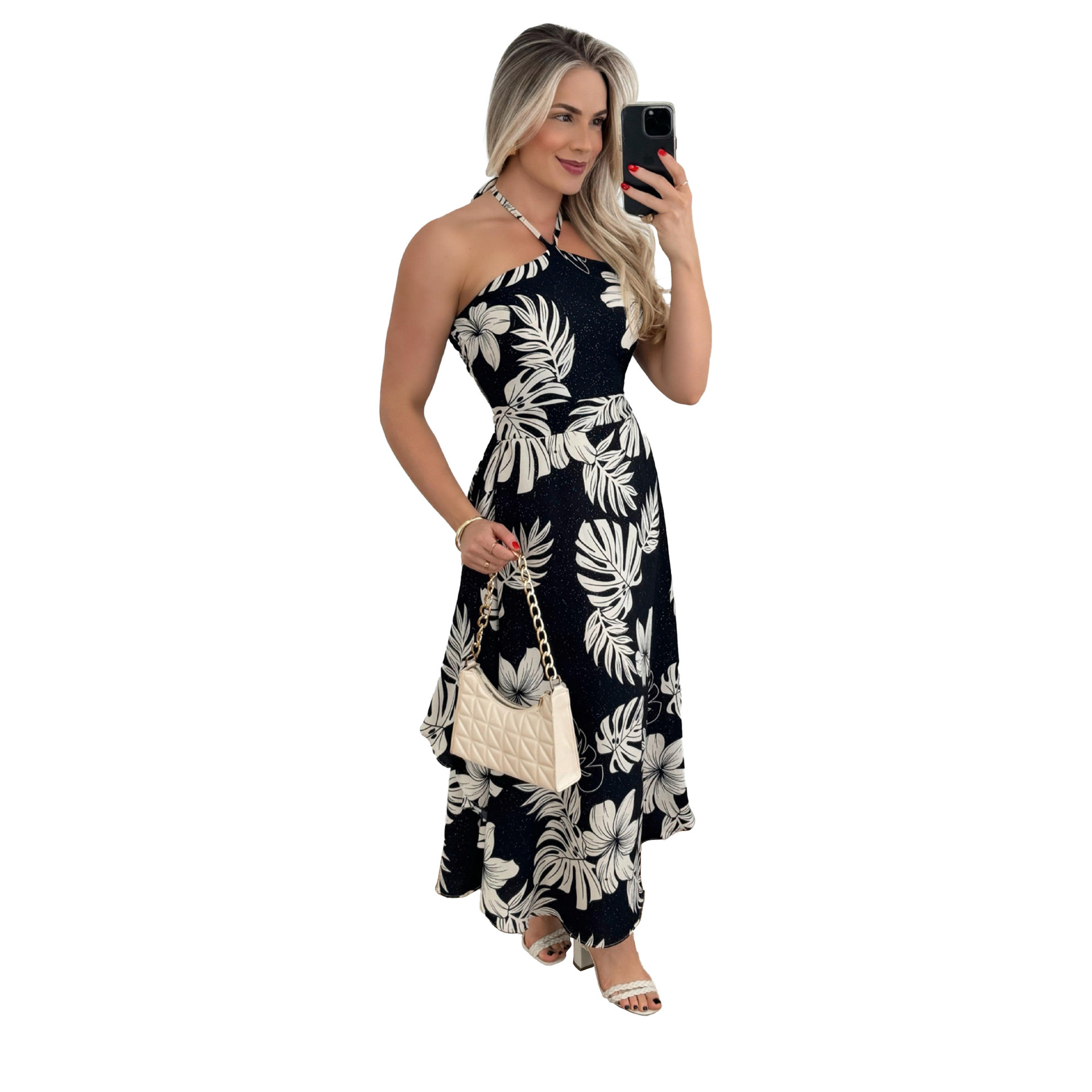 189g Weight Midi Dress Dress Length Type Sleeveless Sleeve Length Regular Dress Dresses Type Spandex, Polyester Fabric Type Mid Waist Waist Line Holiday, Daily Occasion Halter Neck Neckline Regular Fit Fit Type Abstract Pattern Summer Season Women's Gender Printing Design Vacation Style Wholesale Women's Vacation Printing Abstract Holiday Daily Halter Neck Sleeveless Regular Dress 26