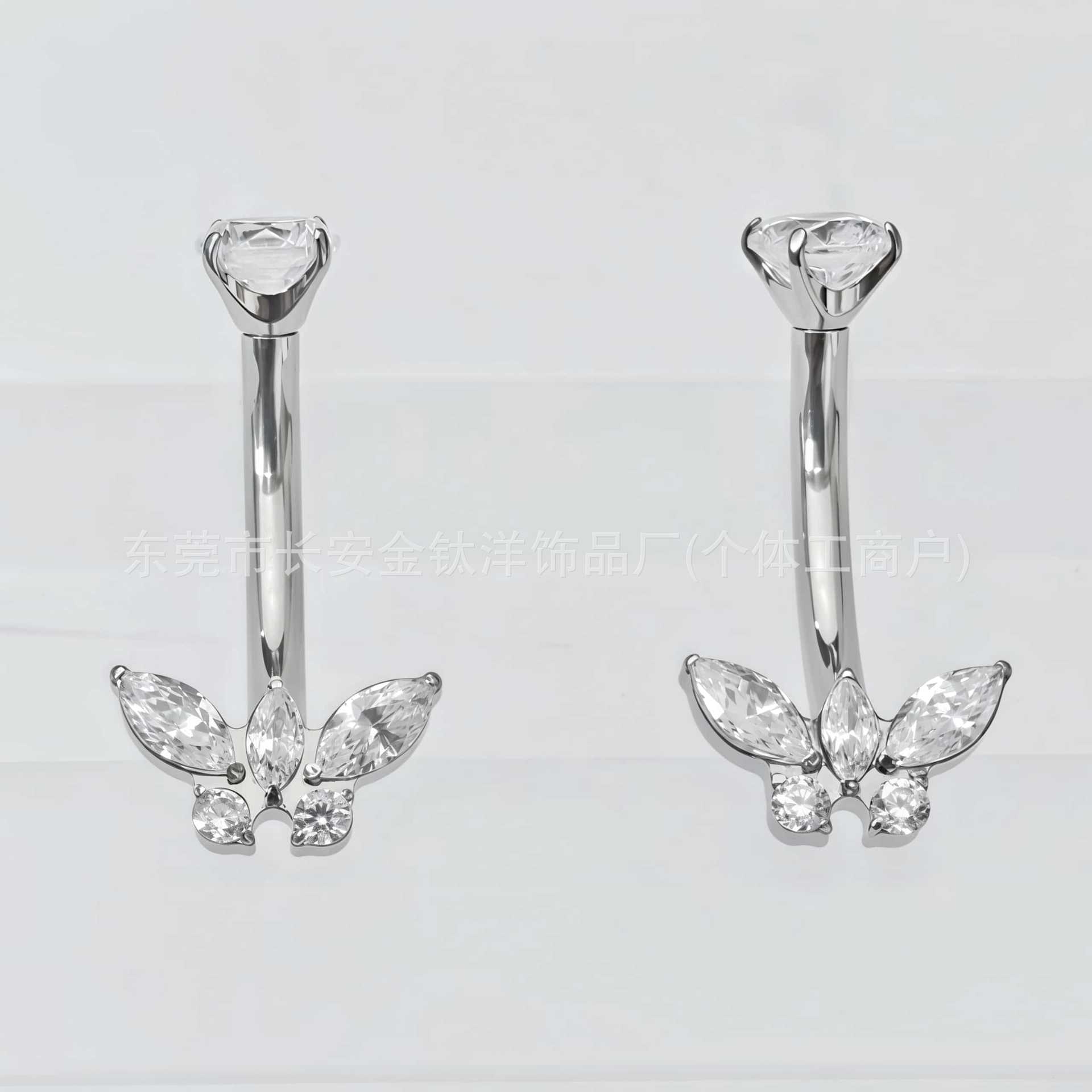 Labret piercing jewelry detail image