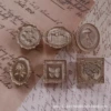 Six seal heads of the Western Series of Western Series