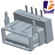 批发USB母座加高型 供应垫高型USB接口 底座垫高USB插座厂家直销