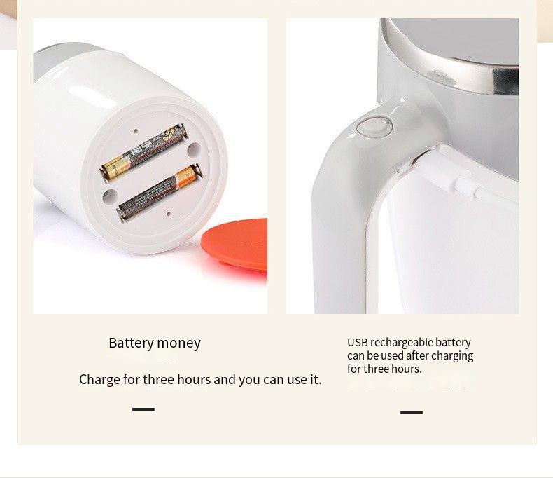 Háztartási keverőpohár mágneses töltésű keverőpohár kreatív ajándék csésze kávé keverőpálca csésze teljesen automatikus keverőpohár_voghion.com