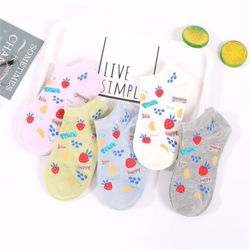 Calcetines de tobillo de verano para mujer calcetines de mujer de moda para hombres y mujeres calcetines absorbentes de sudor calcetines de algodón a rayas invisibles transpirables de corte bajo japoneses