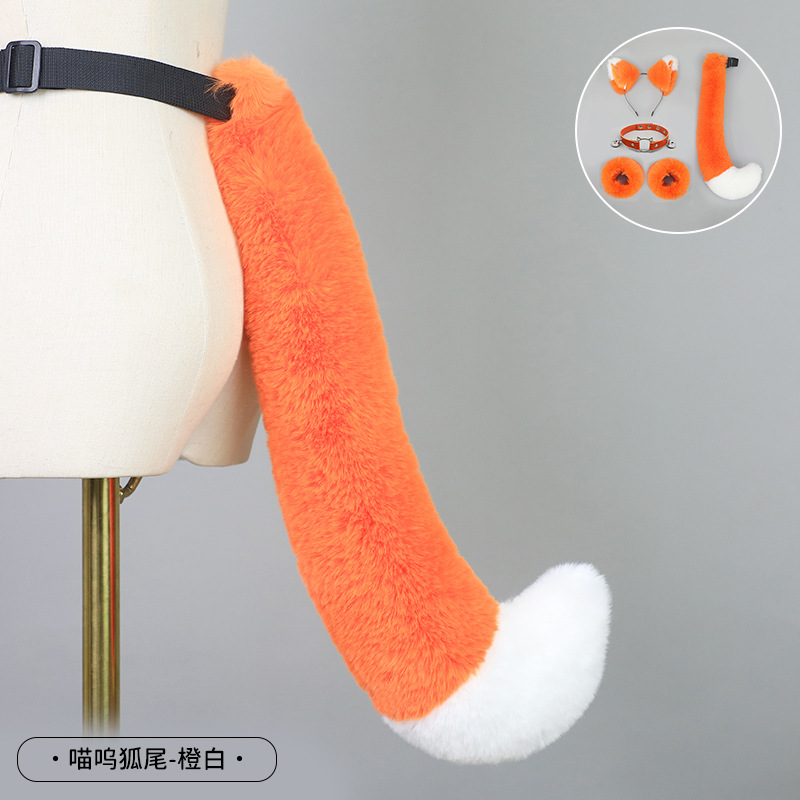 De una sola pieza hecha a mano de peluche Lolita diadema de oreja de gato KC accesorios para el cabello bestia oído tocado Fox oreja horquilla