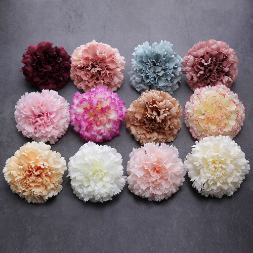 High-end simulation carnation flowers Mother's Day Teacher's Day gift box decoration artificial flowers wedding props silk flowers