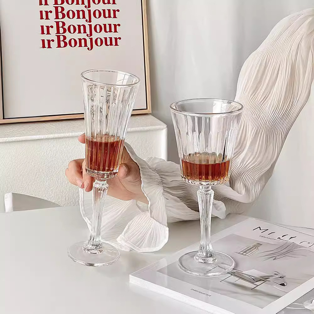 Simple ins amplio boca taza de champán Martini taza de cóctel taza de vidrio casero creativo taza de vino dulce taza de vidrio alto