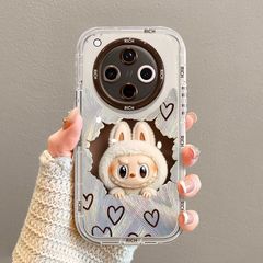 适用oppofindx8ultra手机壳高端新款findx6全包手机壳呲牙小兔子
