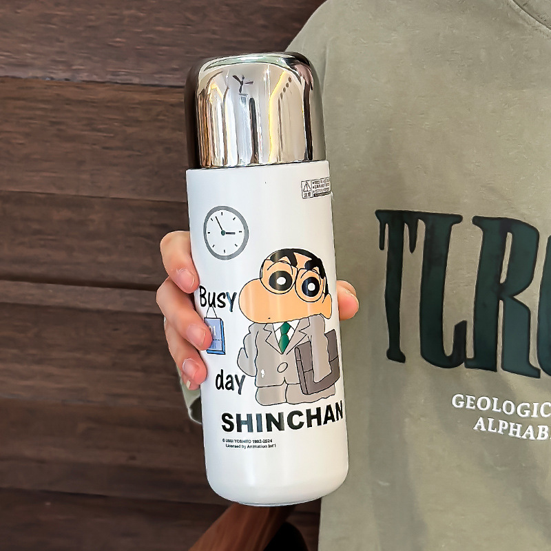 Crayón pequeño nuevo taza de té de gran capacidad taza de dibujos animados de alta calidad 316 taza de acero inoxidable para niños