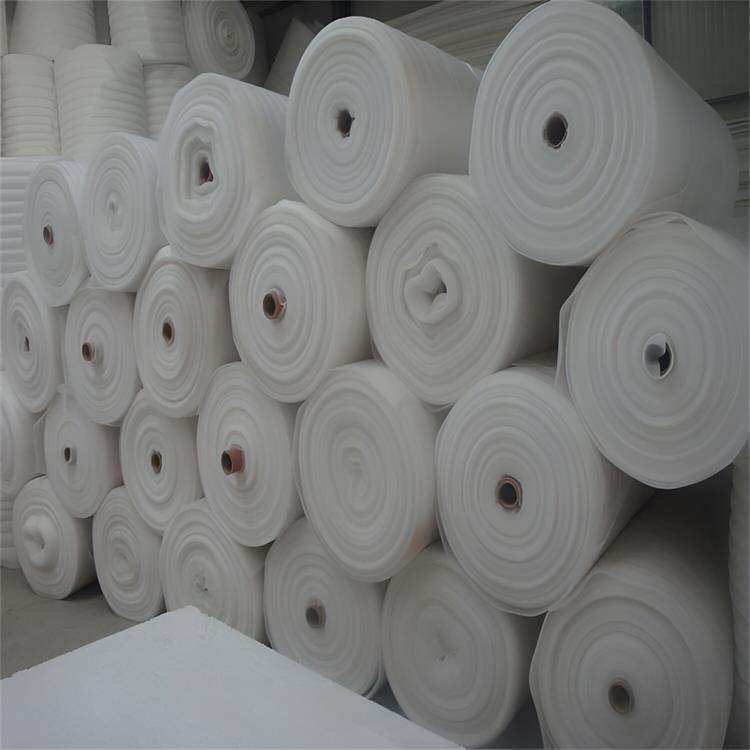 销售平纹1MM白色珍珠棉卷覆膜1MM黑色珍珠棉袋泡棉盒片