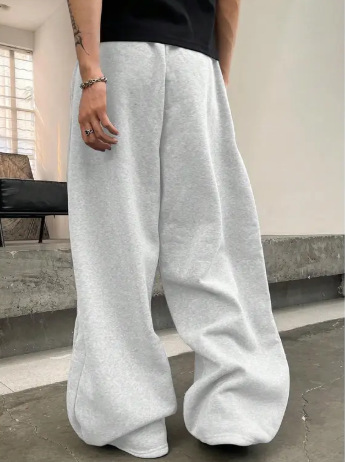 Transfronterizos pantalones de seguridad de hombre Amazon cintura cuerda suelta recta simple europea y americana pantalones deportivos de piernas casuales