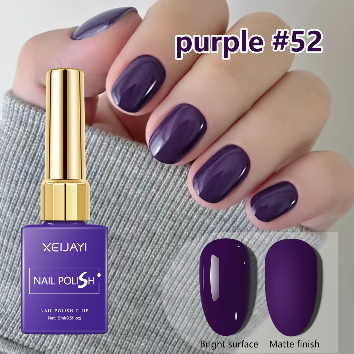2024 popularidad en línea nuevo pegamento azul púrpura blanco pegamento de esmalte de uñas firme y duradero para la tienda de uñas especial