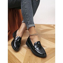 Y 71631 Chunky Heel School Style Shoes ѧԺ��СƤЬ ����