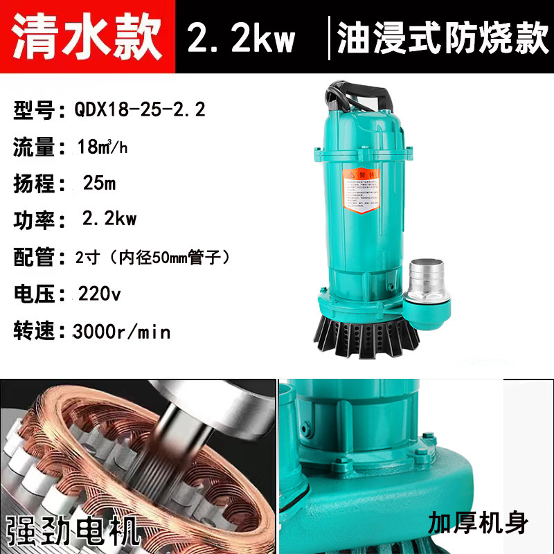 정수펌프-화상방지모델-인민모델-(하이리프트) 2인치 2200와트 7m선